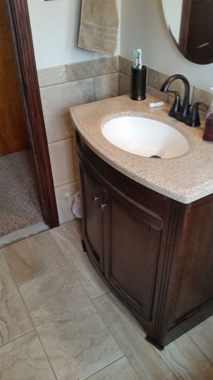 Bathroom After - Sink