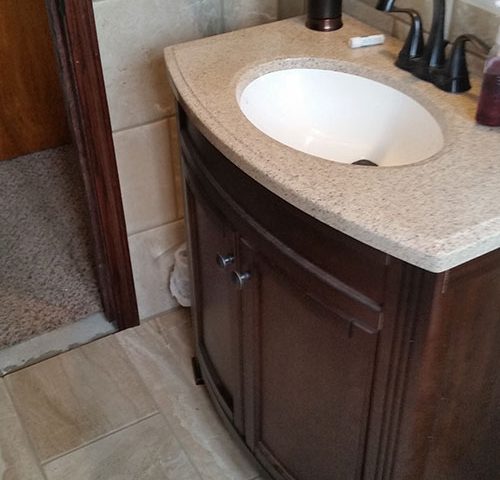 Bathroom After - Sink