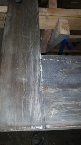 Wood restoration - before